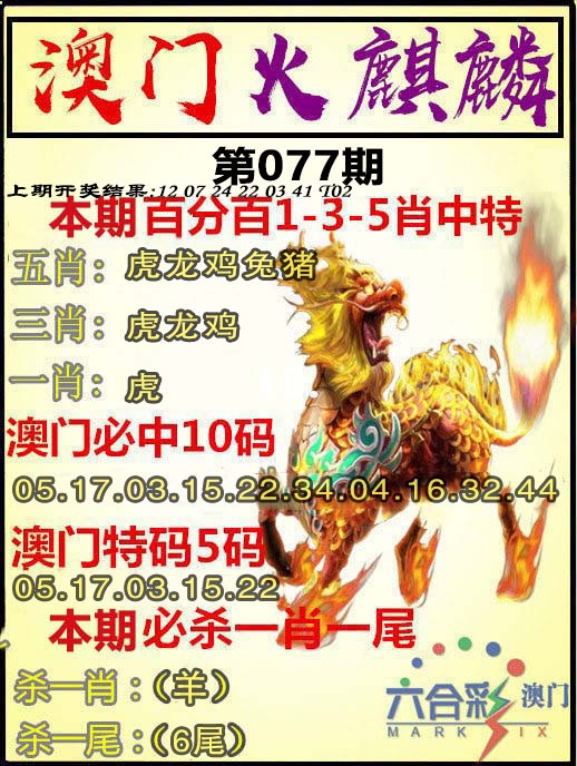 077期火麒麟[图]